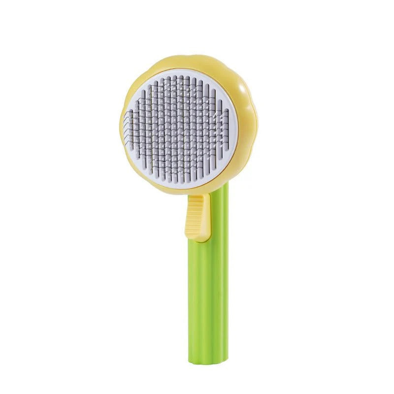 Sunflower Pet Grooming Comb for Smooth Fur and Relaxing Massage