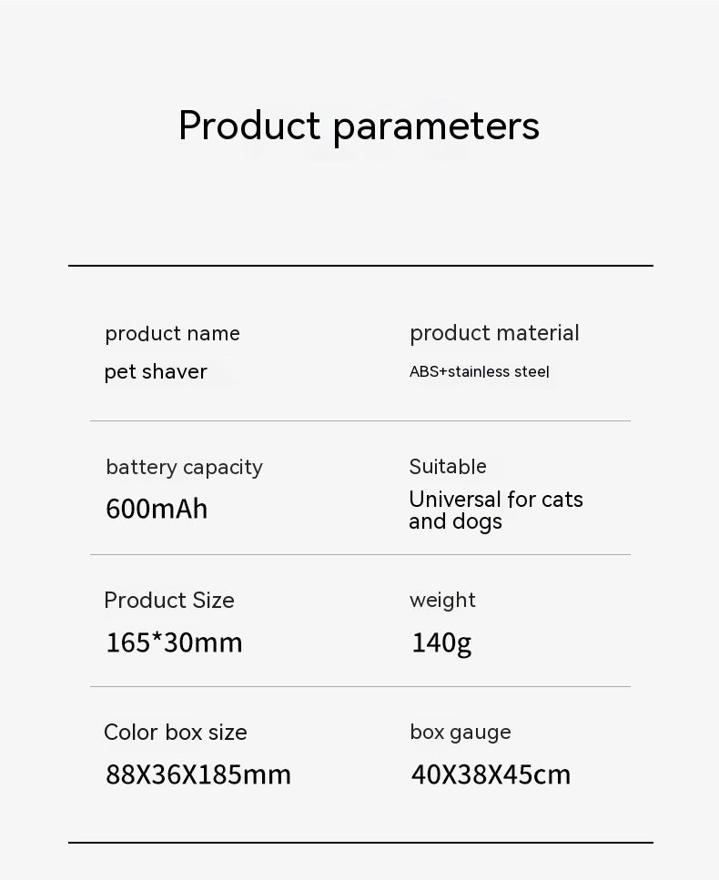 SmoothTrim™ Pet Hair Shaver for Cats & Dogs