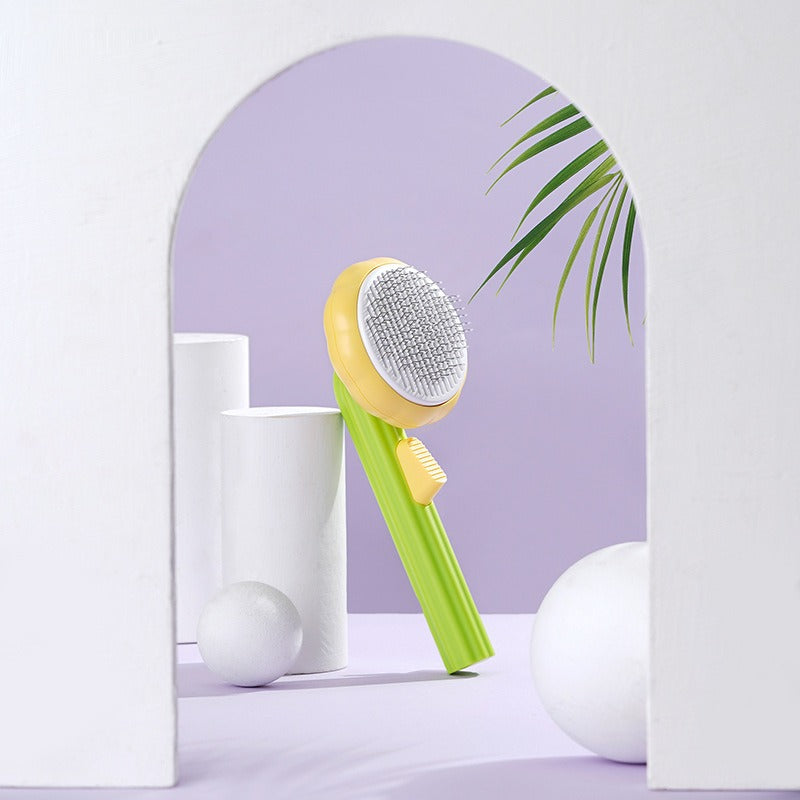 Sunflower Pet Grooming Comb for Smooth Fur and Relaxing Massage