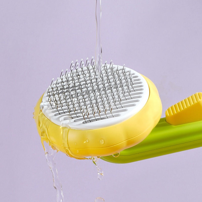 Sunflower Pet Grooming Comb for Smooth Fur and Relaxing Massage